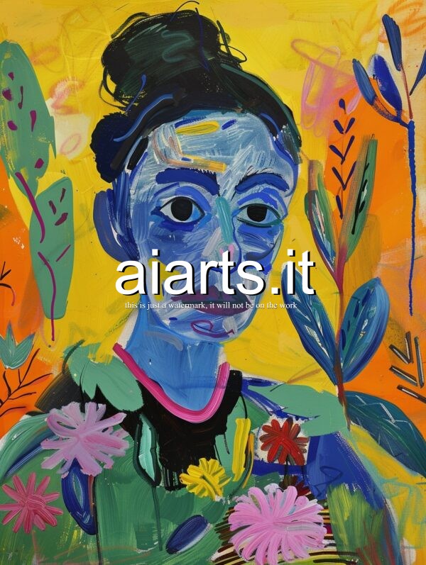 ideal marge simpson in matisse style